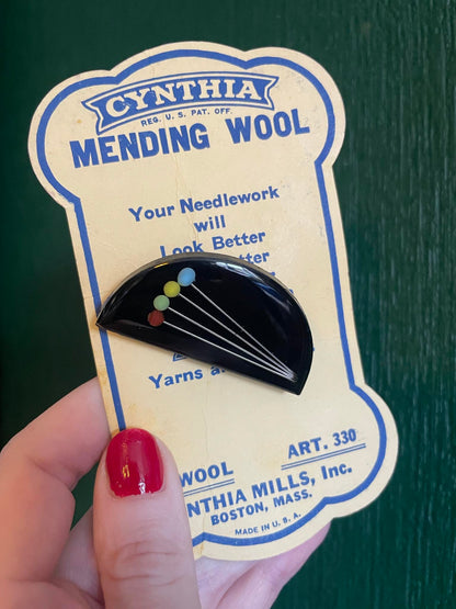 Sewing pin broaches