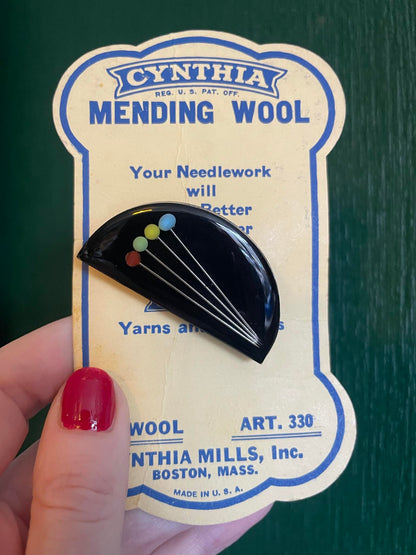 Sewing pin broaches