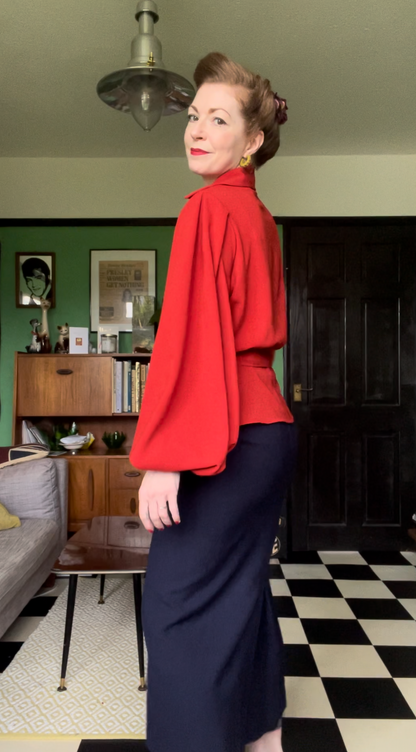 1930's bishop sleeve blouse - Made to order deposits