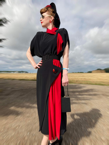 1940's Colour Block Dress - Made to order deposits